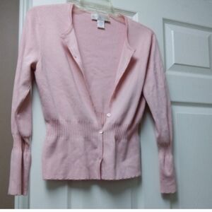 Doncaster Light Pink Silk Blend Cardigan